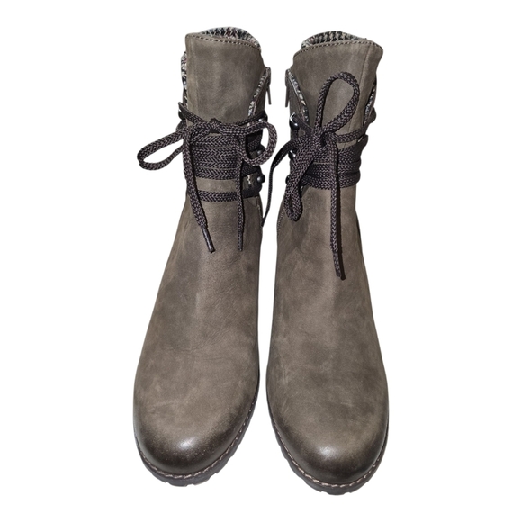 Cobb Hill Rockport Collection Brown Lucinda Lace-up Nubuck Leather Boot 9.5 - Picture 2 of 8